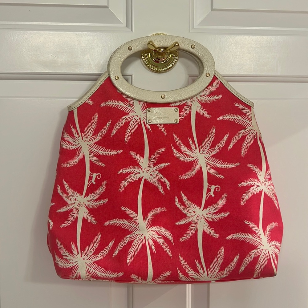 Kate Spade Purse pink palm tree print